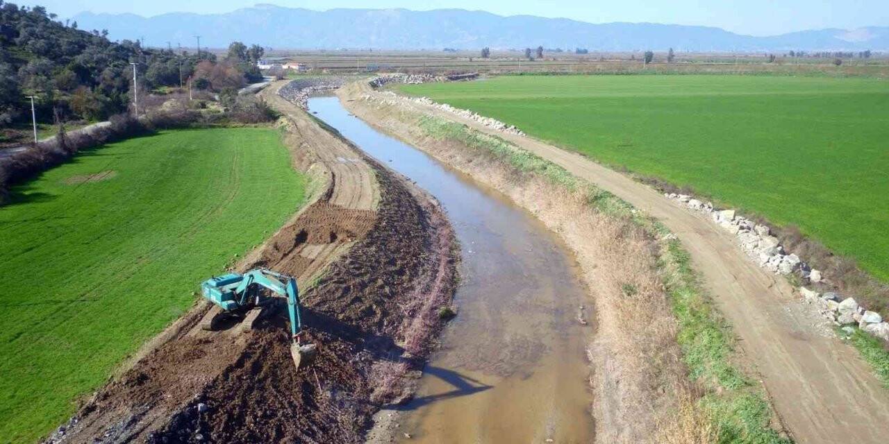 Aydın’da taşkın koruma çalışmaları ile araziler korunacak