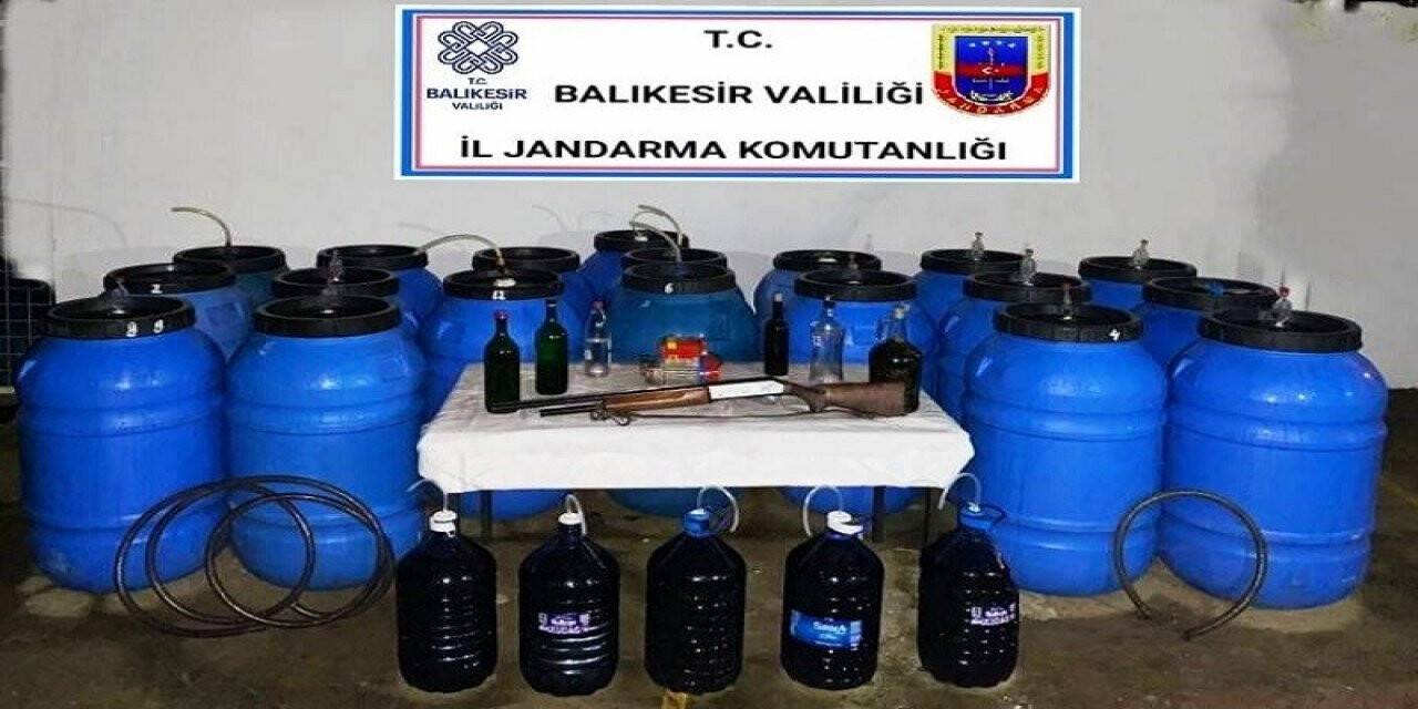Balıkesir’de kaçak içki operasyonu