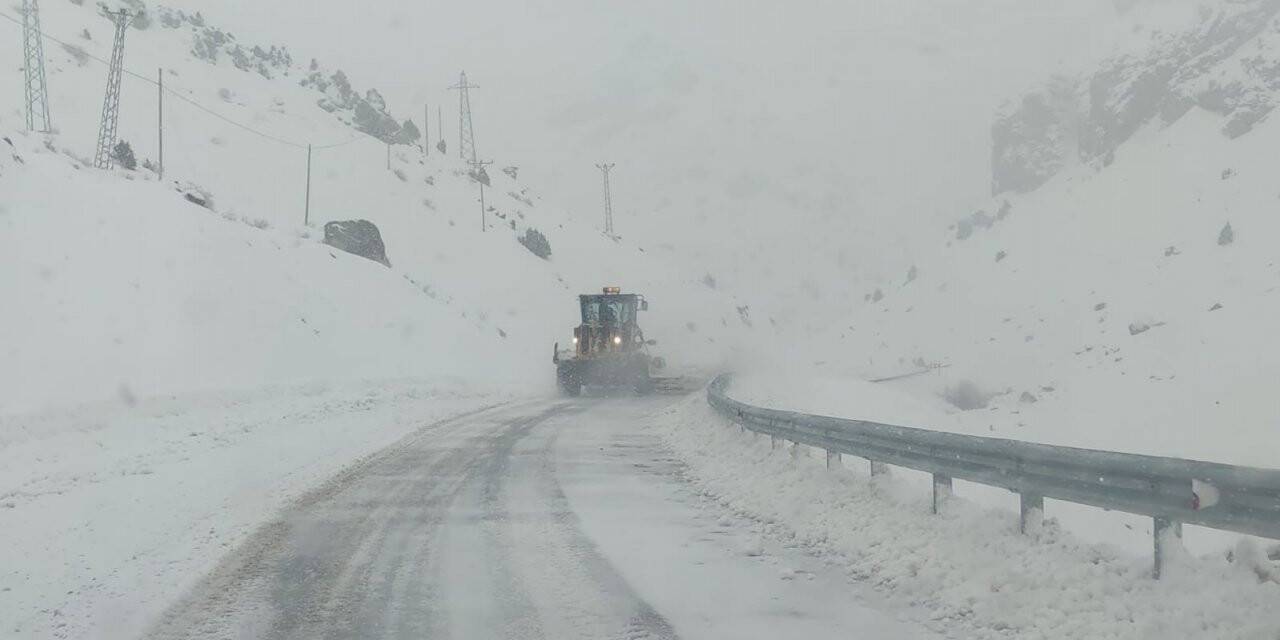 Van’da Bahçesaray yolundaki üç ayrı noktaya çığ düştü