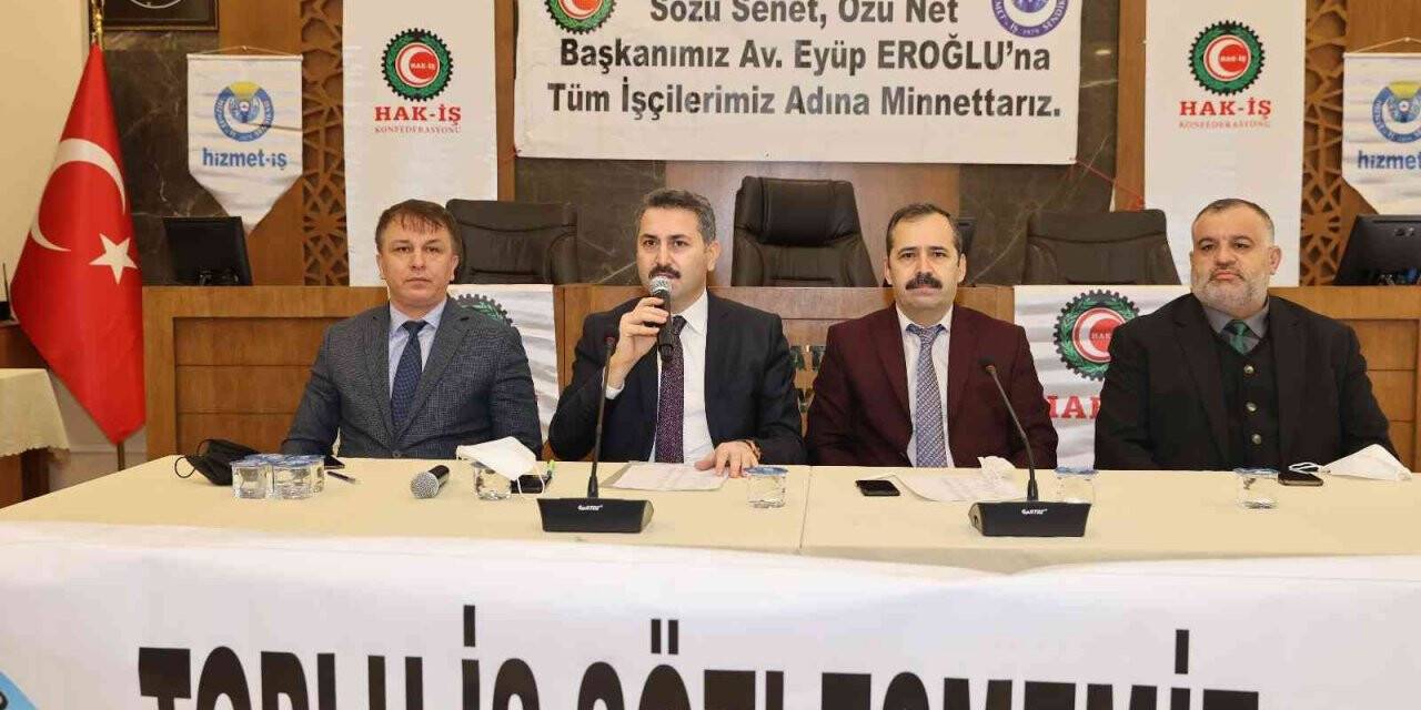 Tokat’ta Belediyesinde toplu iş sözleşmesi imzalandı