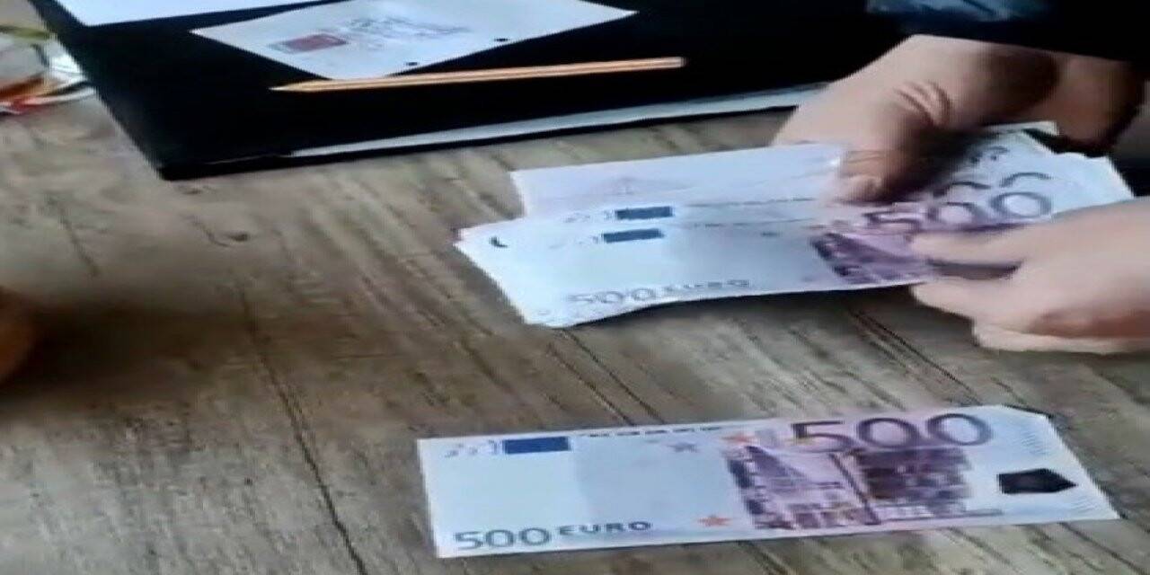 Mersin’de sahte 23 bin euro ele geçirildi