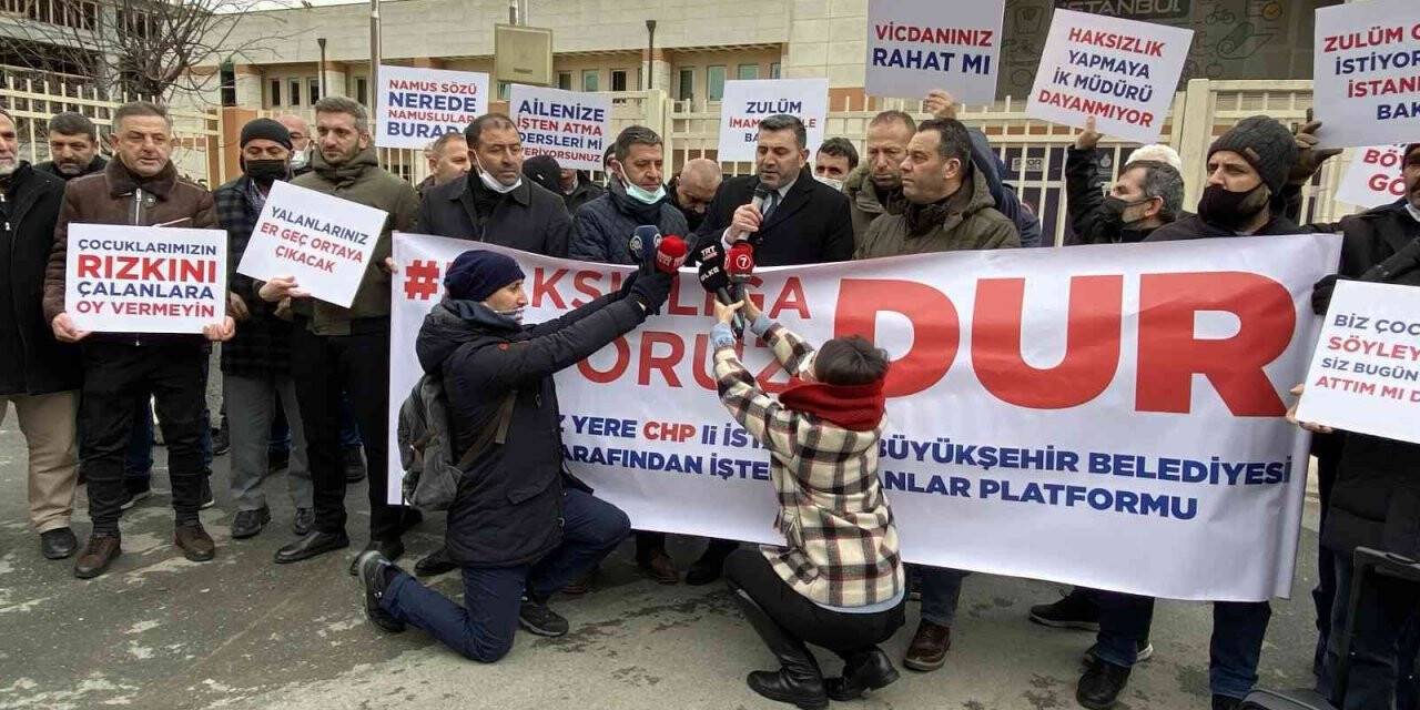 İşten çıkarılan İBB çalışanları eylem yaptı