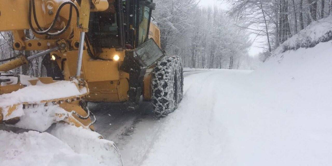 Ordu’da kar yağışı