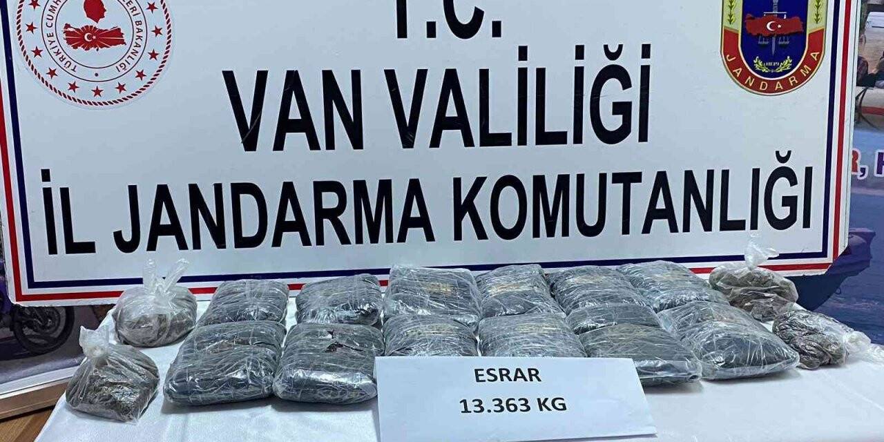 Muradiye’de 13 kilo 363 gram esrar ele geçirildi