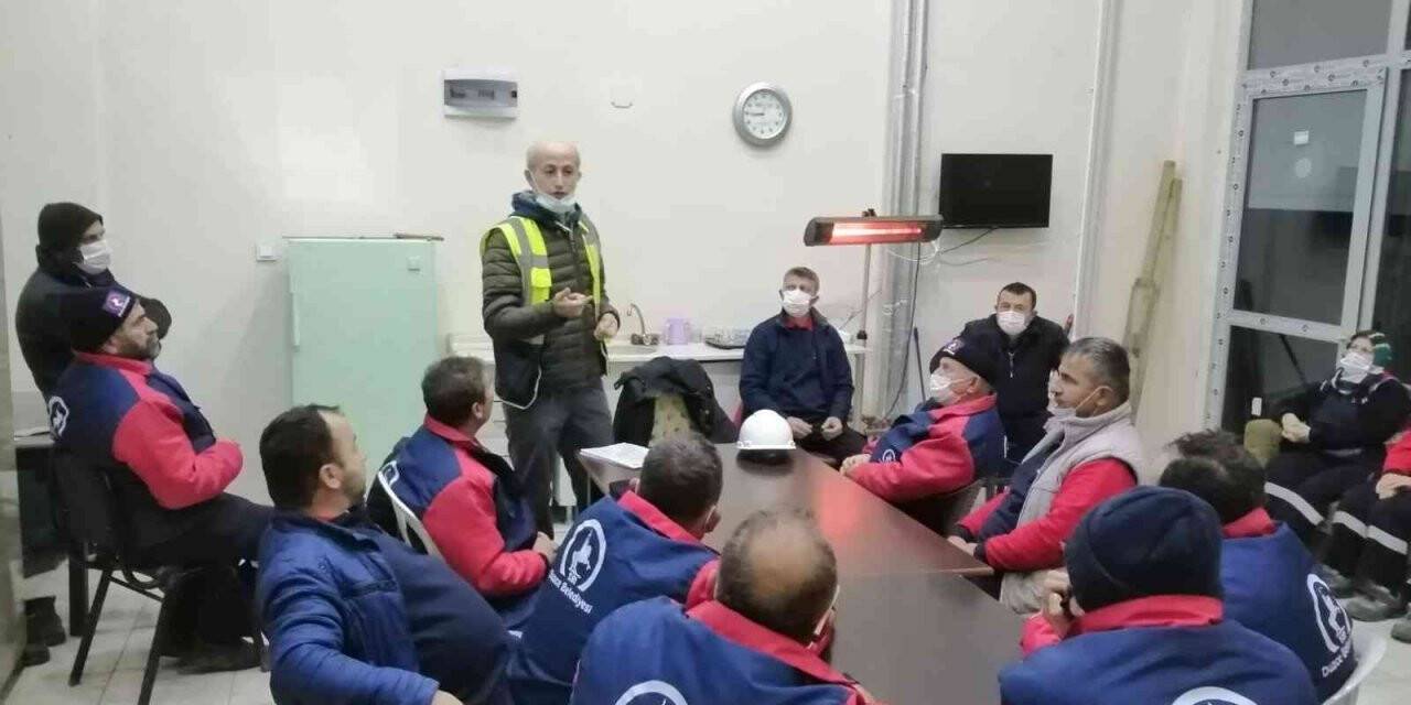 Saha personellerine iş güvenliği anlatıldı