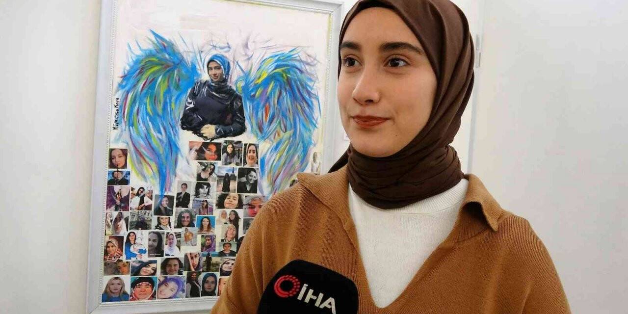 Kadına yönelik şiddete dikkat çekmek için sergi açtı