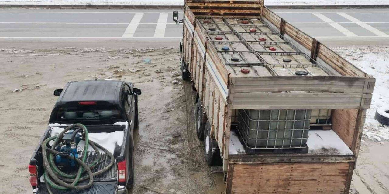 Polis 10 bin litre kaçak akaryakıt ele geçirdi