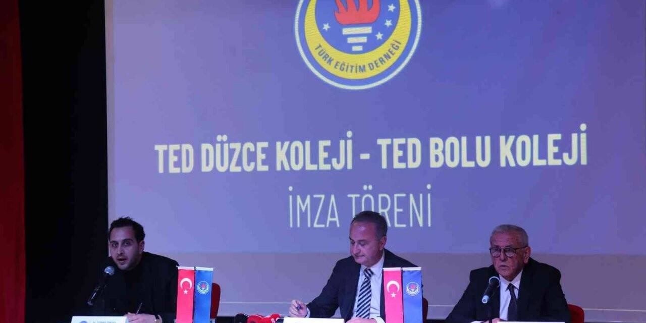 TED Bolu ve Düzce Koleji okullarının imza töreni gerçekleşti