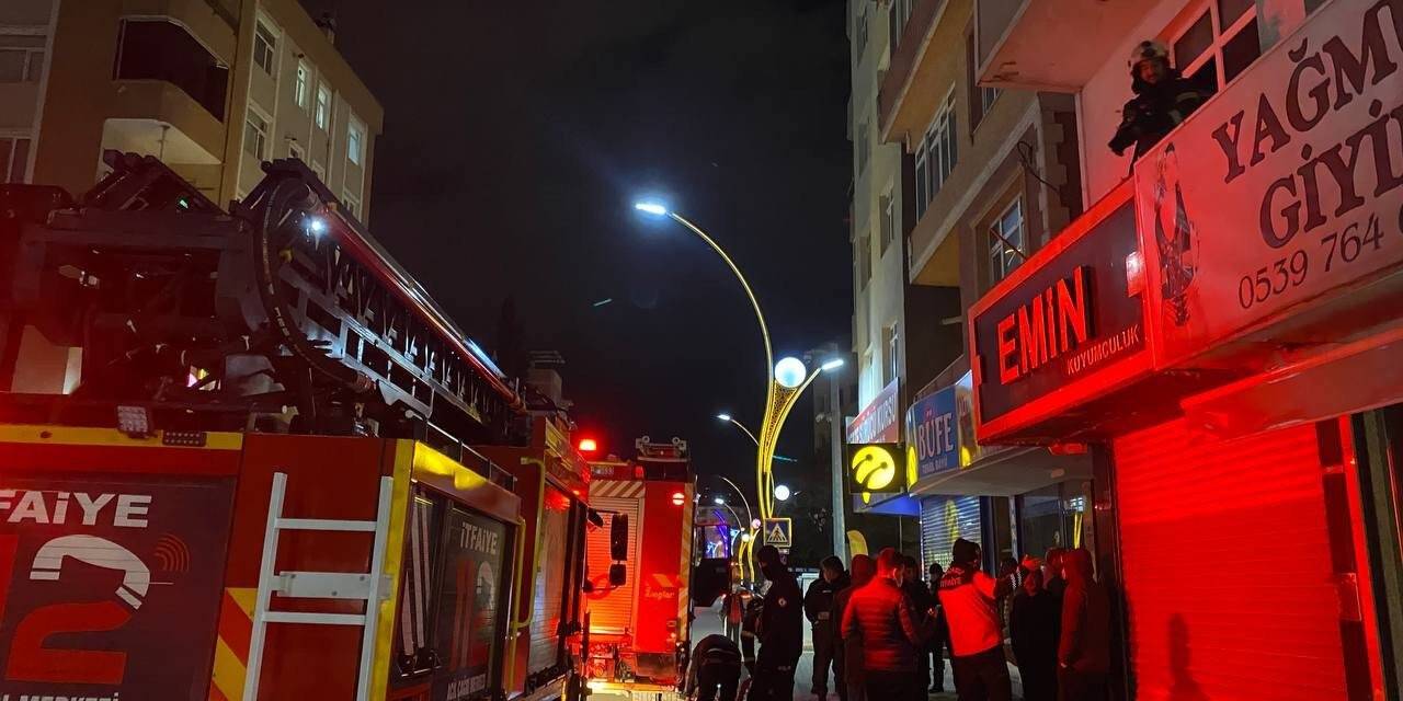 Kullanılmayan dairede yangın çıktı