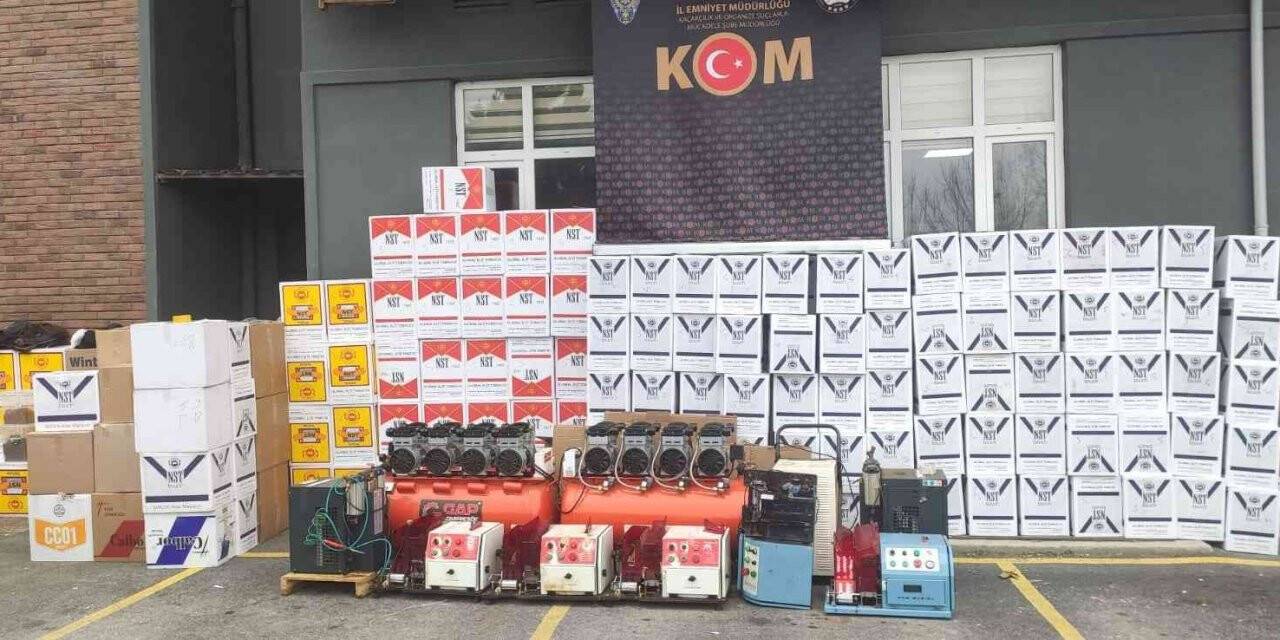 Yalova’da kaçak sigara operasyonu