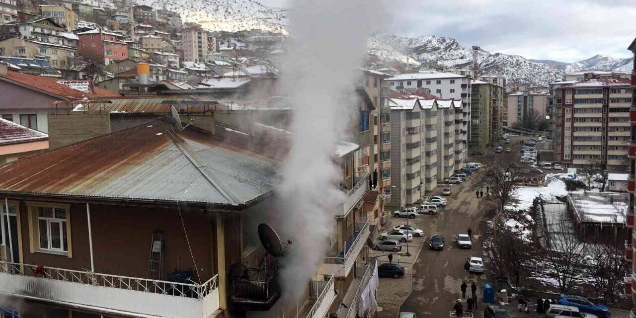 Gümüşhane’de ev yangını
