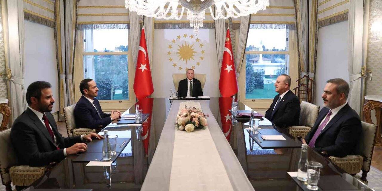 Cumhurbaşkanı Erdoğan, Muhammed Bin Abdurrahman Al Sani’yi kabul etti