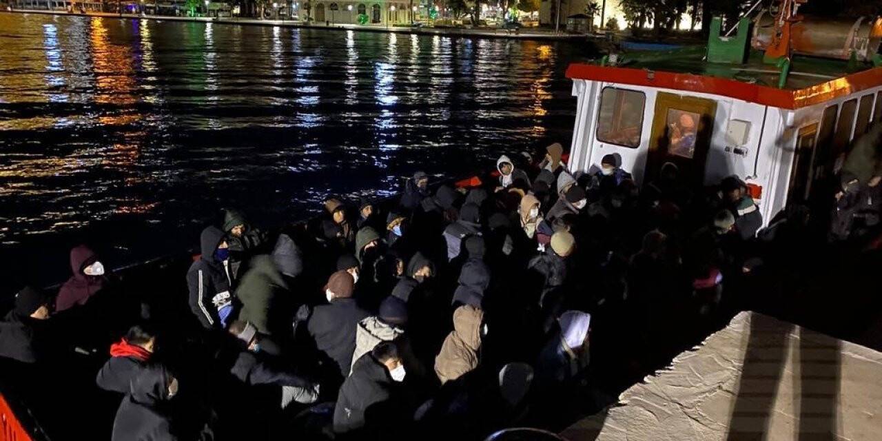 Çeşme’de 179 düzensiz göçmen yakalandı
