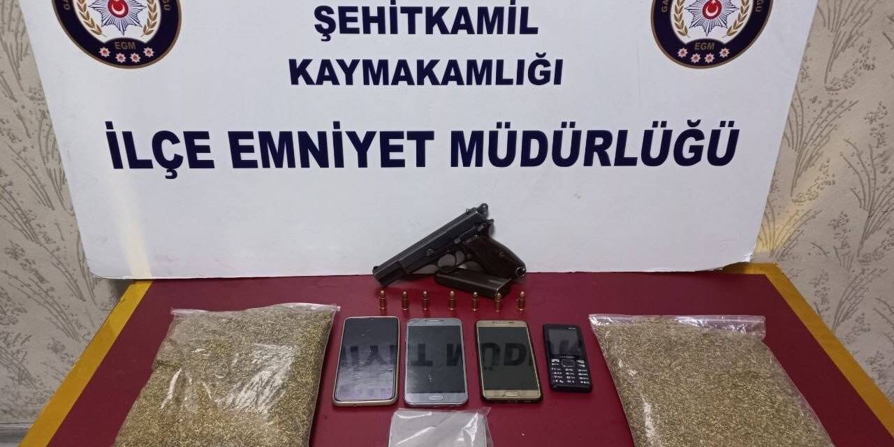 Gaziantep’te 618 gram bonzai ele geçirildi