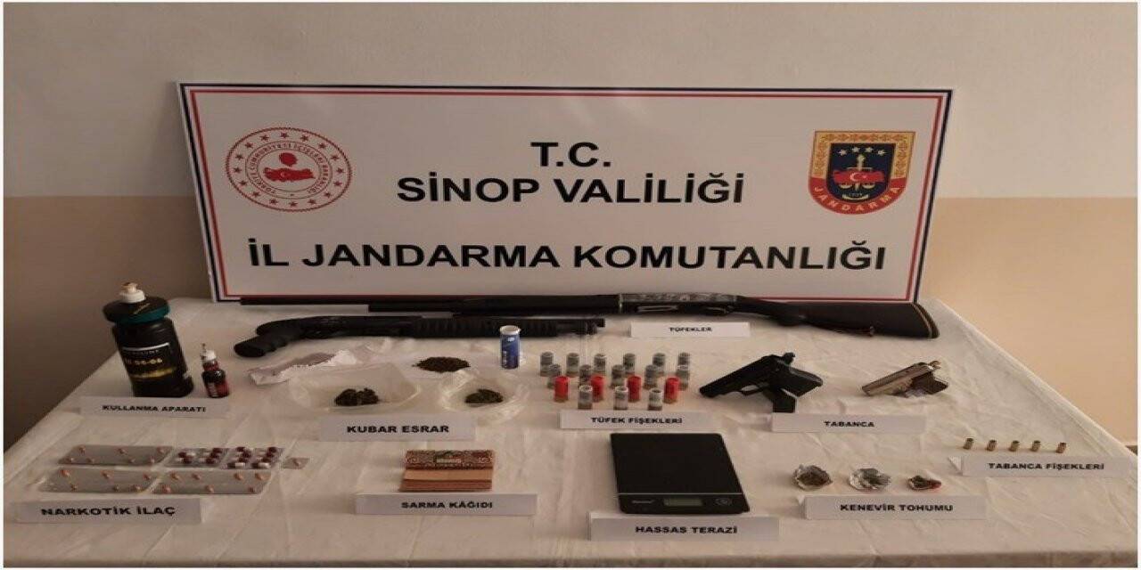Sinop’ta uyuşturucu imal eden 1 kişi tutuklandı