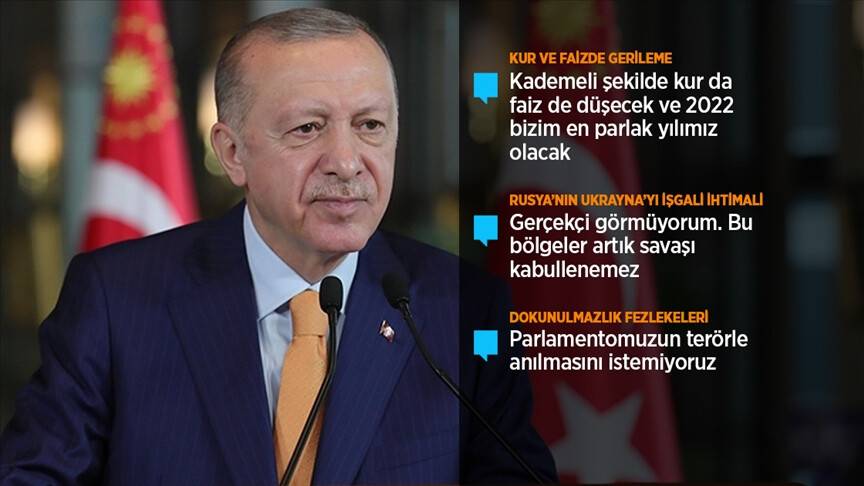 Cumhurbaşkanı Erdoğan: Döviz kurlarındaki oynaklığın azalmasından ve istikrarın devamından memnunuz