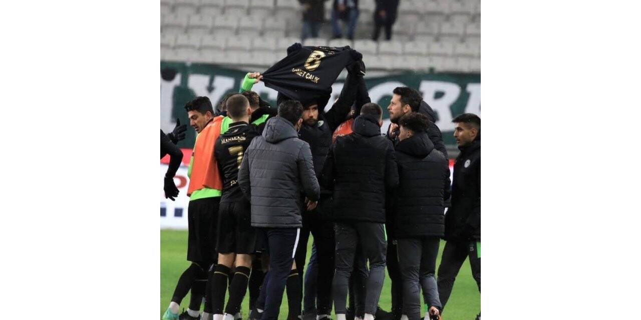 Konyaspor golü attı, Ahmet Çalık’ı andı