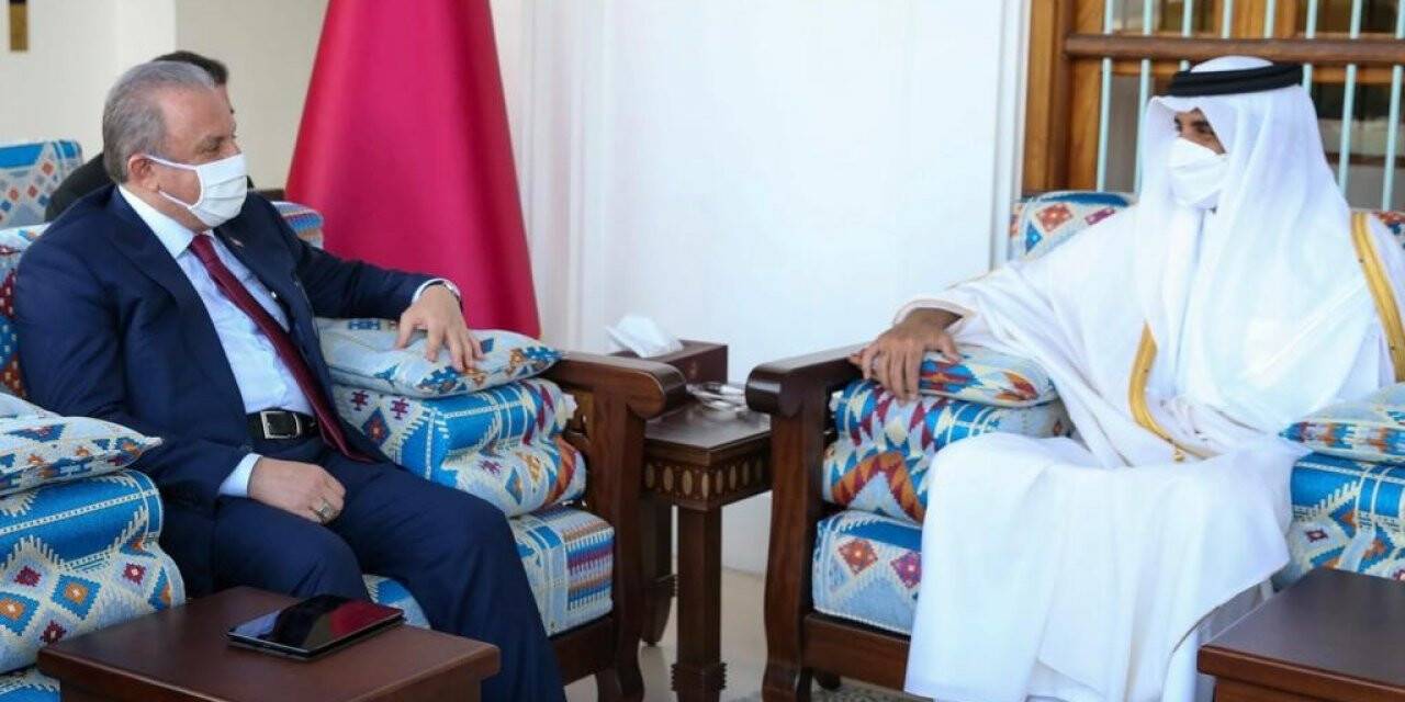 TBMM Başkanı Şentop, Katar Emiri tarafından kabul edildi