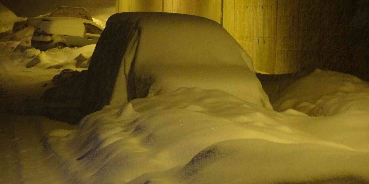 Yüksekova’da araçlar kara gömüldü