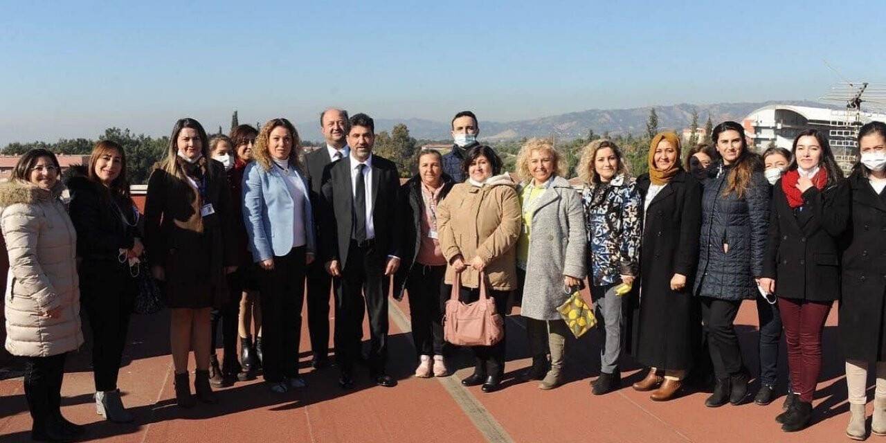 Rektör Aldemir Cumhurbaşkanı Erdoğan’ın programında görev alan personeli yemekte ağırladı
