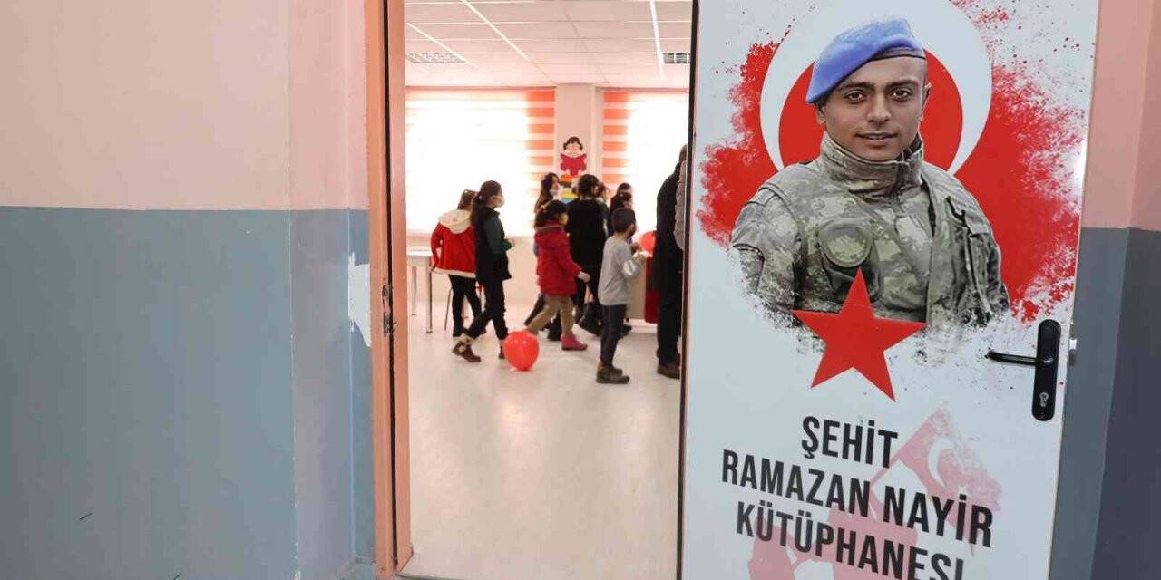 Şehidin ismi okulun kütüphanesinde yaşatılacak