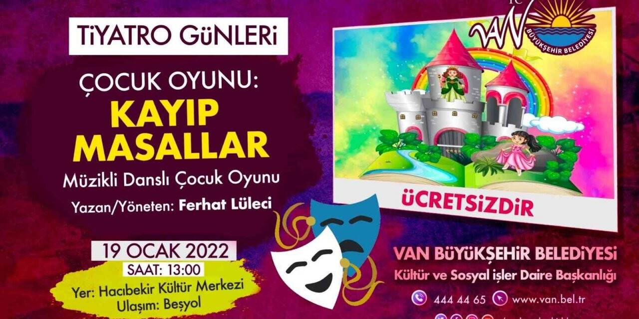 Van Büyükşehir Belediyesi çocukları tiyatro ile buluşturuyor
