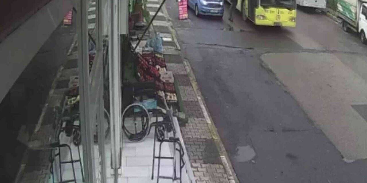 Maltepe’de otomobilini kontrol ederken İETT otobüsüne çarptı, beyin kanaması geçirdi