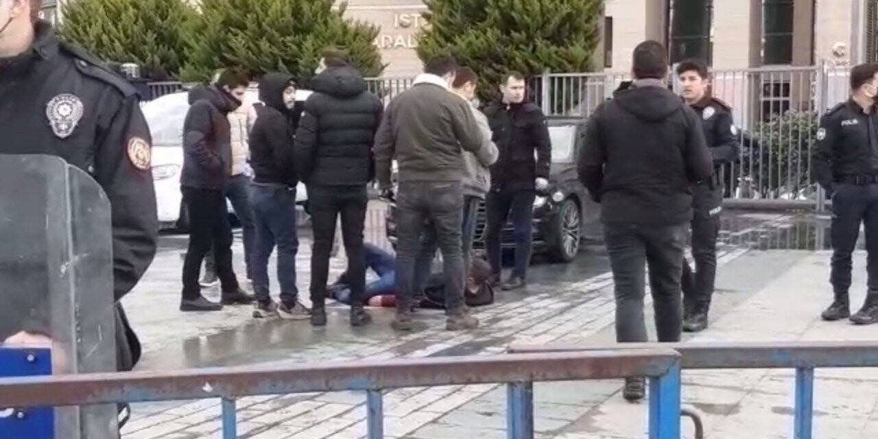 İstanbul Adliyesi önünde polise bıçaklı saldırı