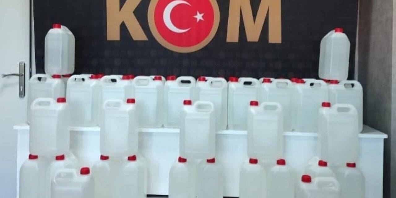 Bozdoğan’da 200 litre etil alkol ele geçirildi