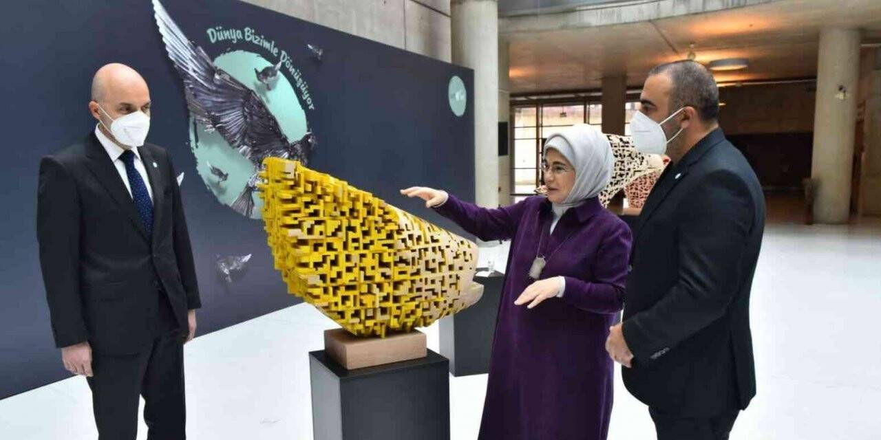 ’Atıktan Sanata’ projesinde Prof. Rahmi Atalay’ın eserleri büyük ilgi gördü