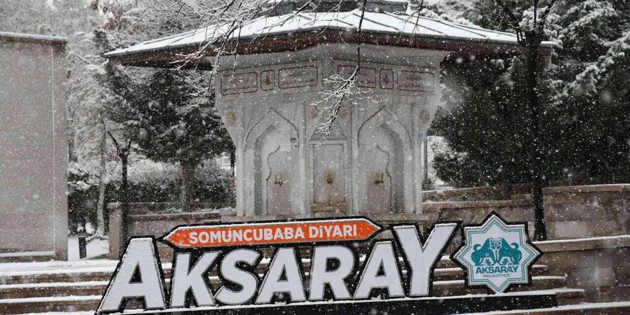 Aksaray’da kar yağışı etkisini sürdürüyor