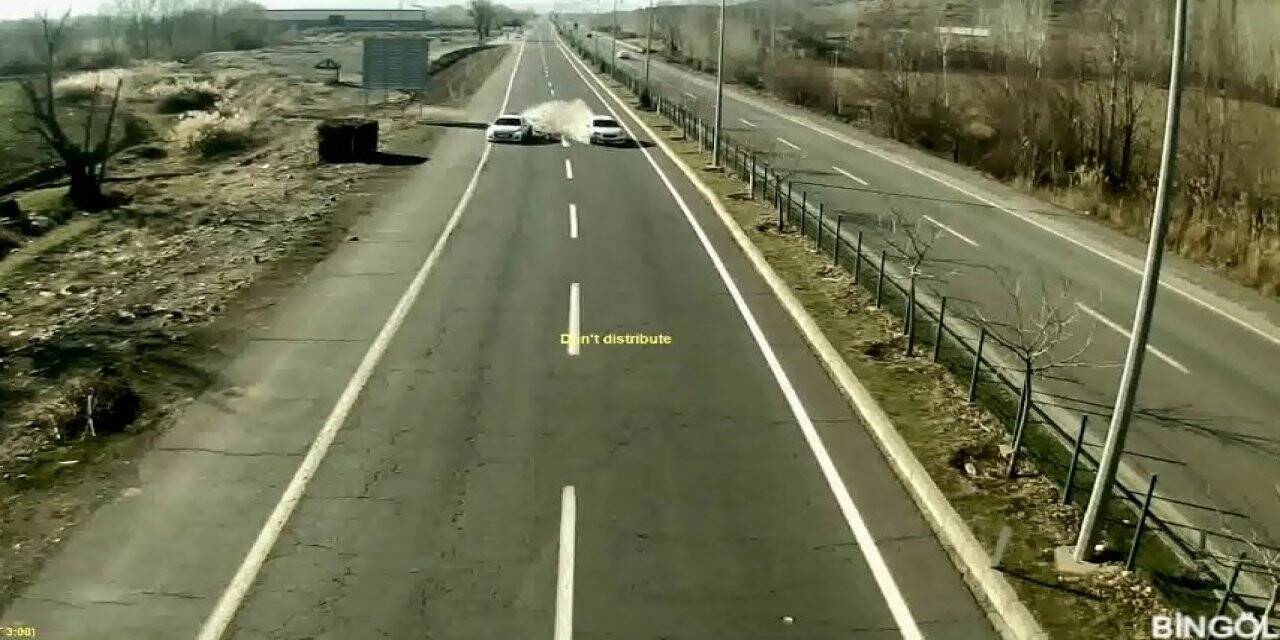 Bingöl’de 2021 yılı içindeki kazalar güvenlik kameralarına yansıdı