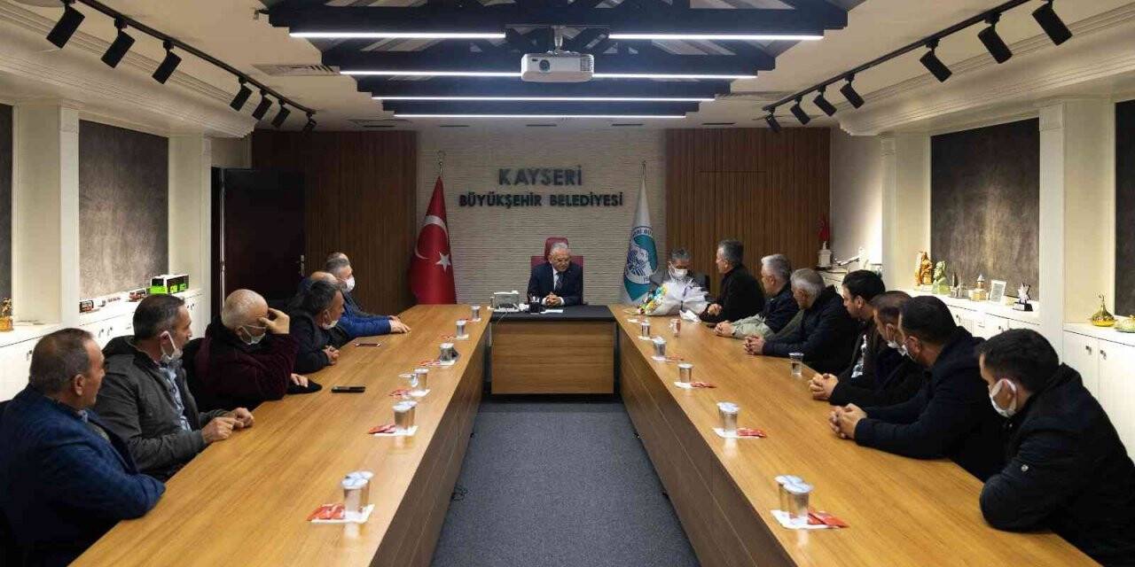 Felahiyeli muhtarlardan Başkan Büyükkılıç’a teşekkür ziyareti