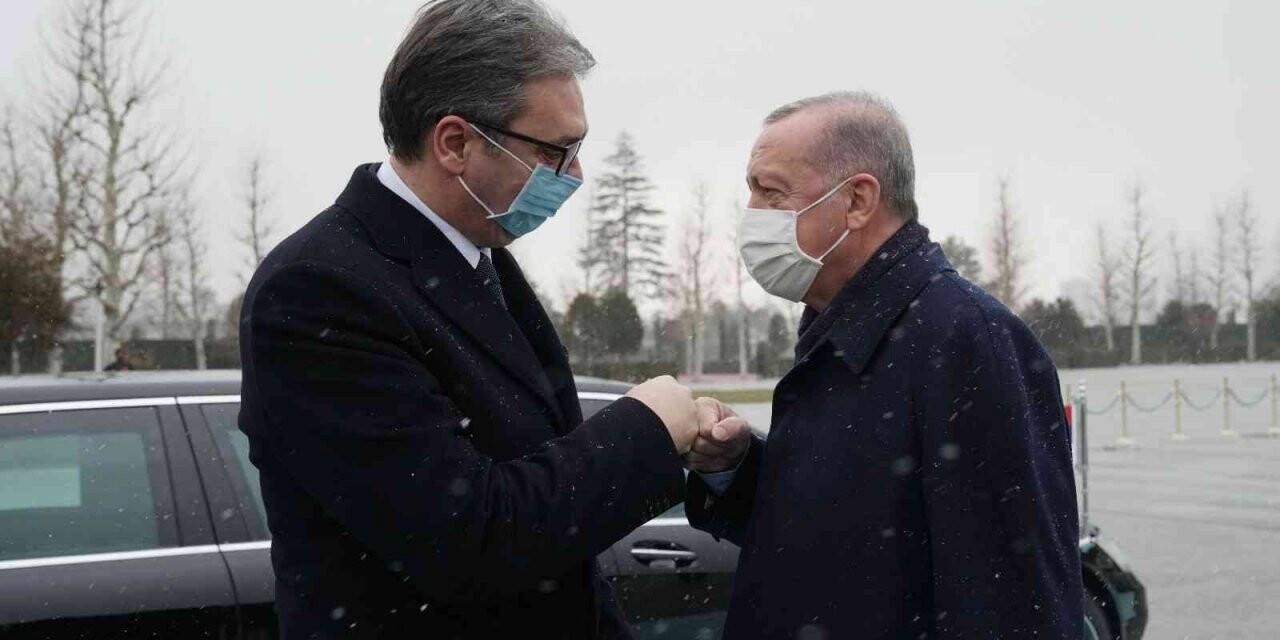 Cumhurbaşkanı Erdoğan, Sırbistan Cumhurbaşkanı Vucic’i resmi törenle karşıladı