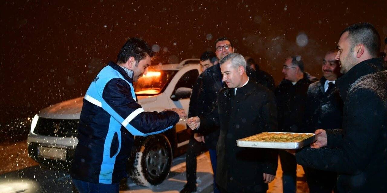 Yeşilyurt’ta karla mücadele seferberliği
