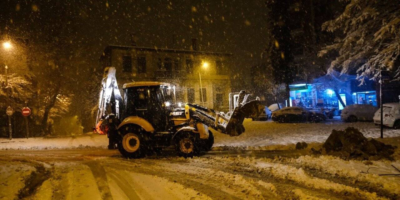 Kahramanmaraş’ta karla mücadele