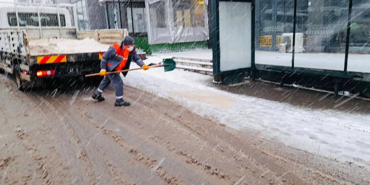 Körfez’de kar mesaisi