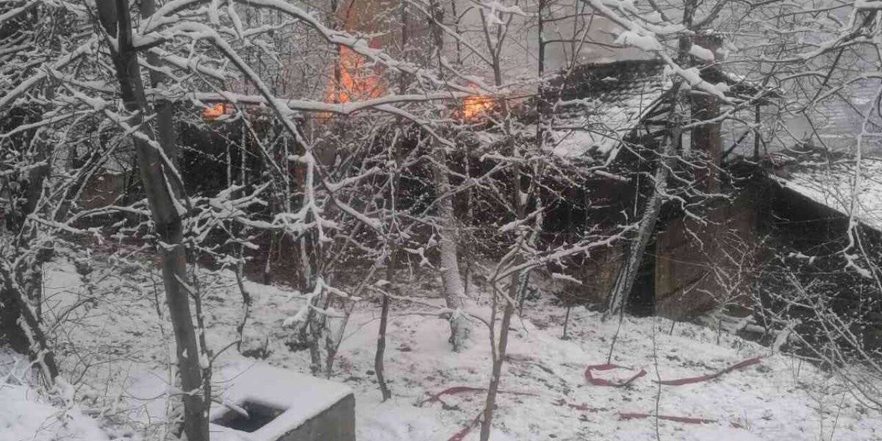 Artvin’de korkutan yangın