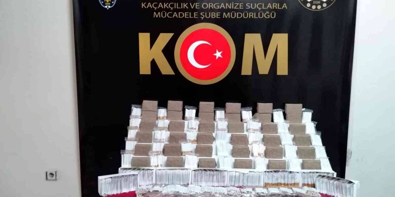 Gaziantep’te kaçak sigara kağıdı ve makaron operasyonu