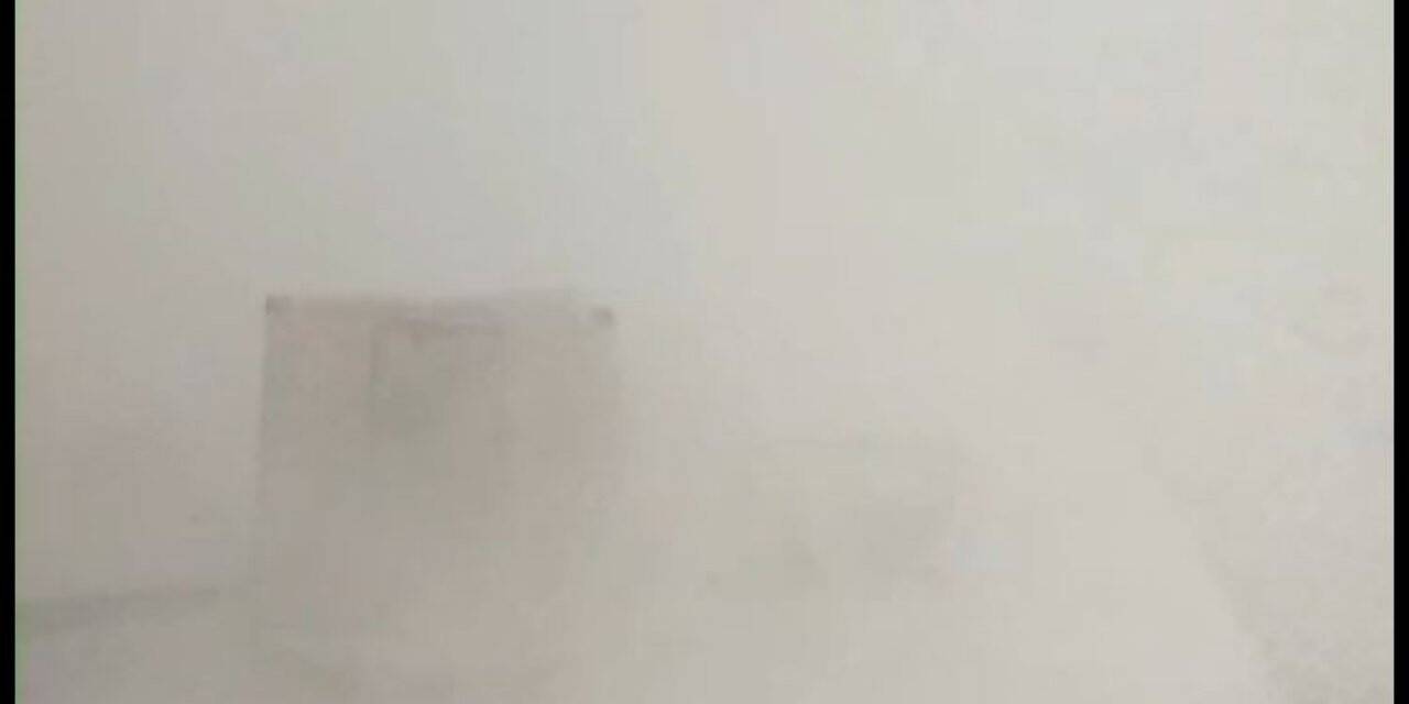 Yoğun sis kazayı beraberinde getirdi
