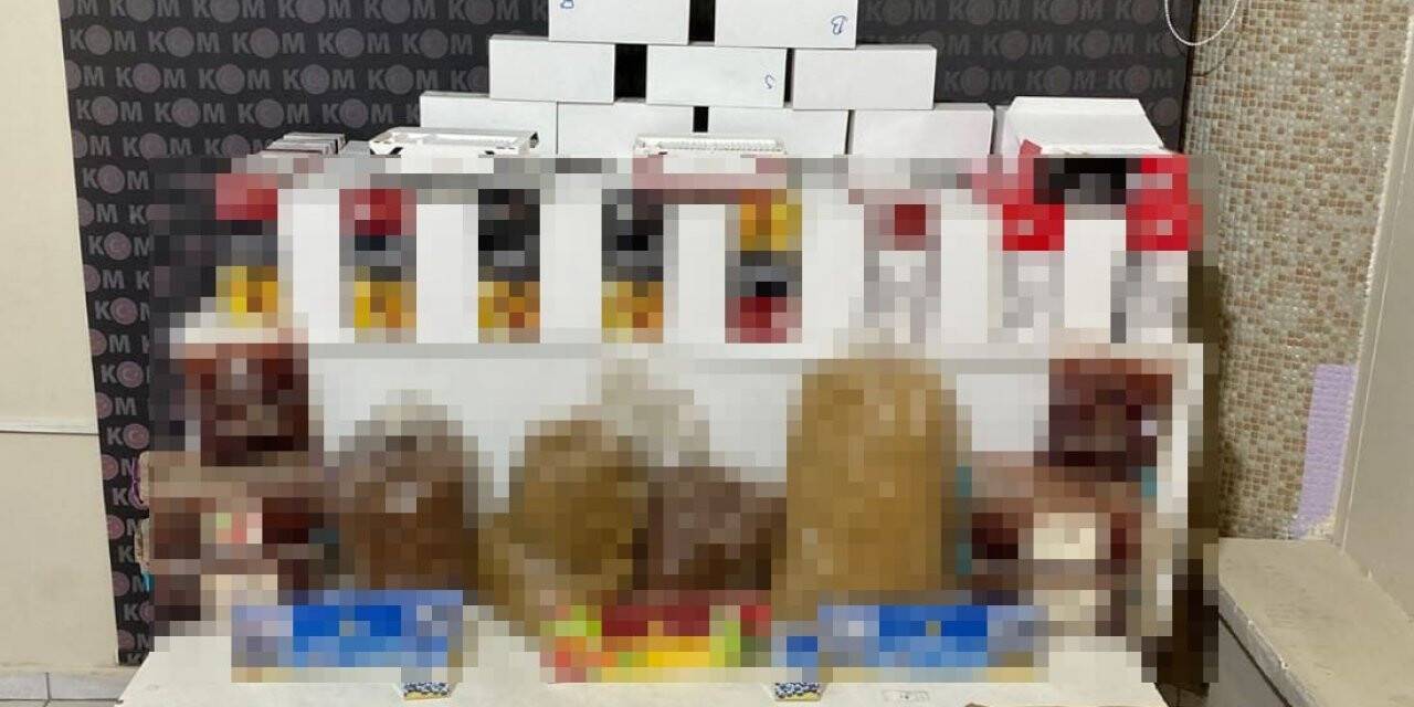 Kırıkkale’de 102 kilogram kaçak tütün ve 10 binlerce makaron ele geçirildi