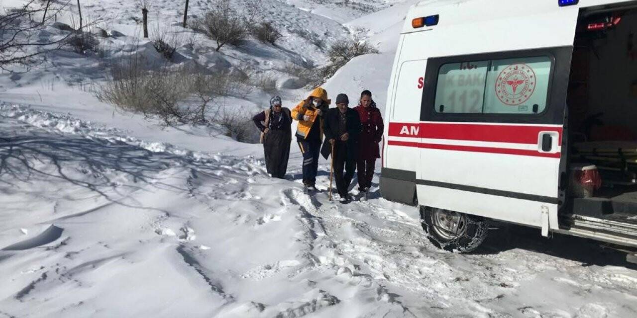 Yaşlı hasta için seferber oldular