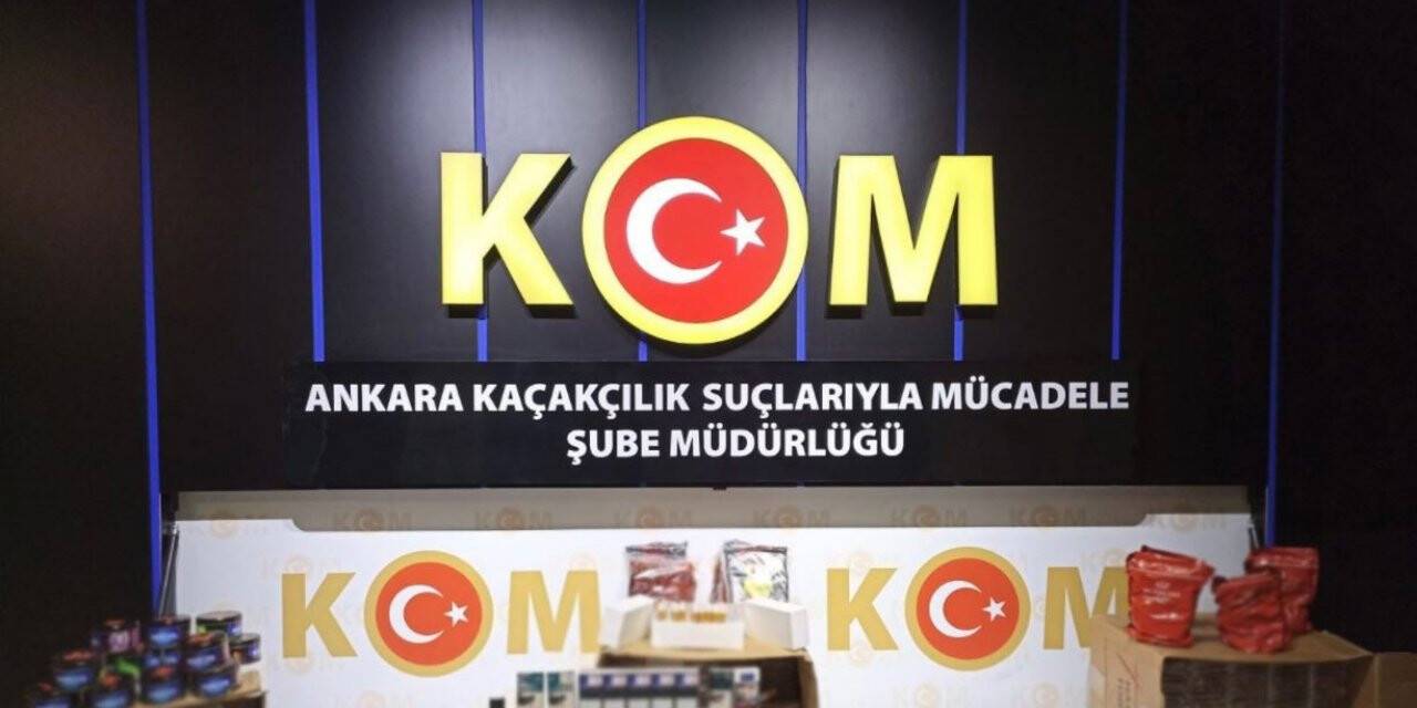 Ankara’da tütün kaçakçılarına yönelik operasyonda 2 gözaltı