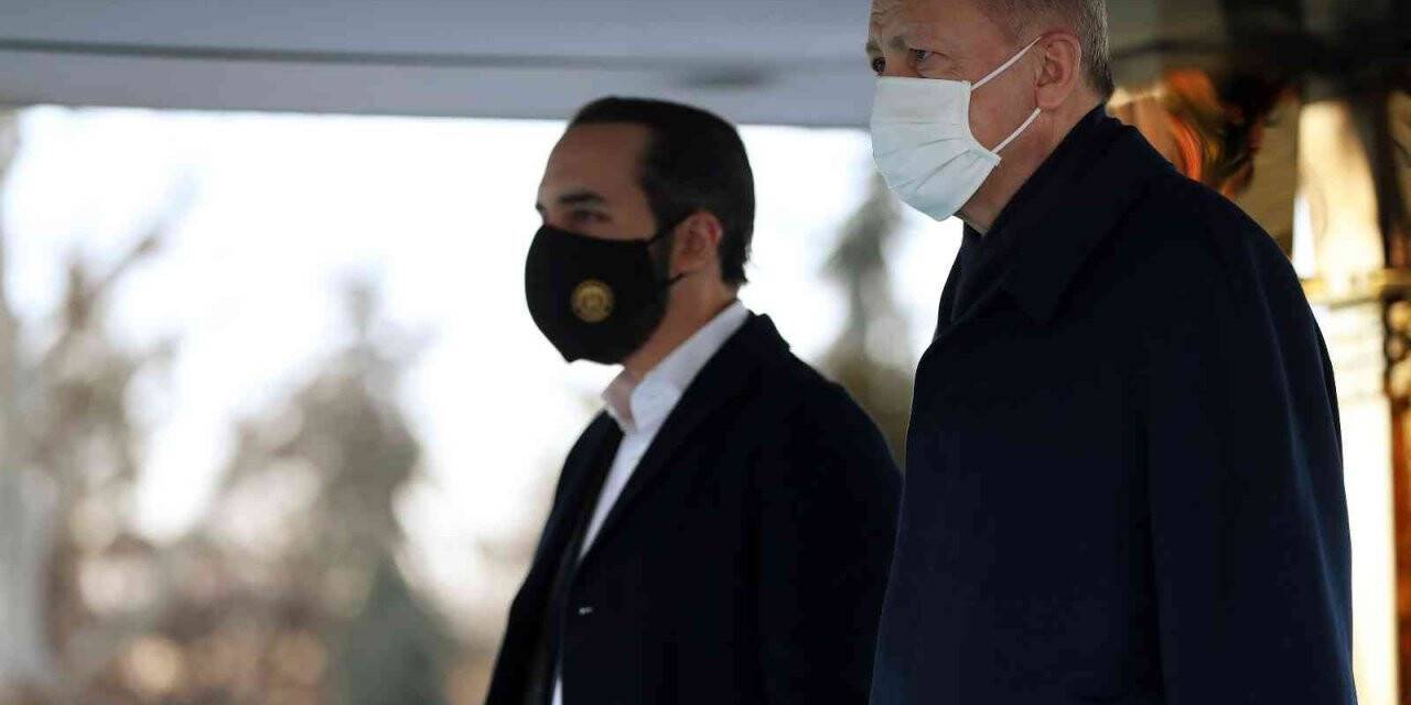 Cumhurbaşkanı Erdoğan,  El Salvador Cumhurbaşkanı Bukele’yi resmi törenle karşıladı