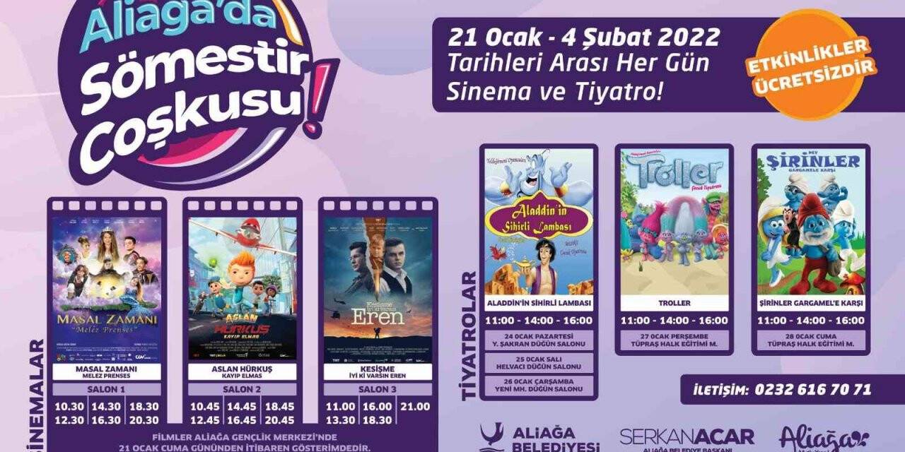 Aliağa Belediyesinden öğrencilere sömestir sürprizi