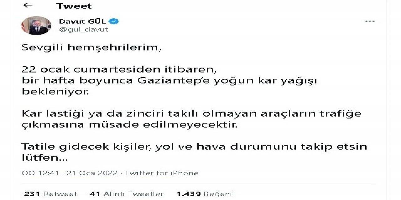 Gaziantep’te ikinci dalga uyarısı