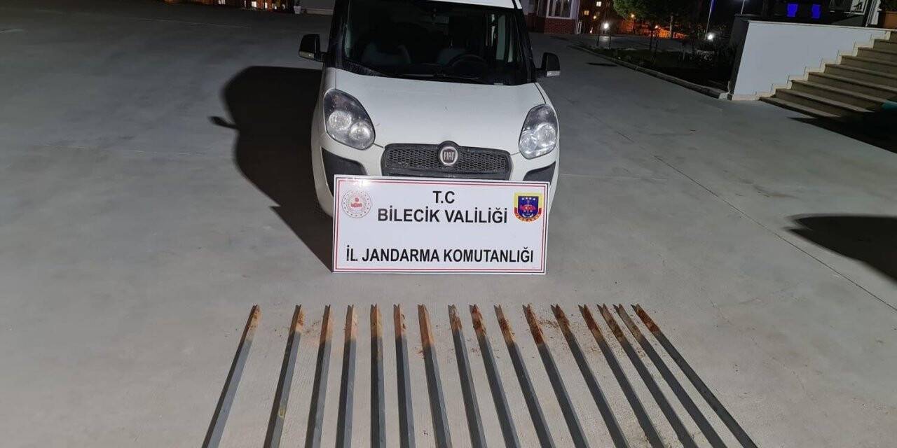 Orman İşletme Müdürlüğüne ait demir kazıkları çalan şahıs suçüstü yakalandı