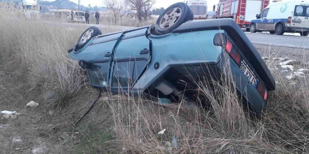Hisarcık’ta trafik kazası: 1 yaralı