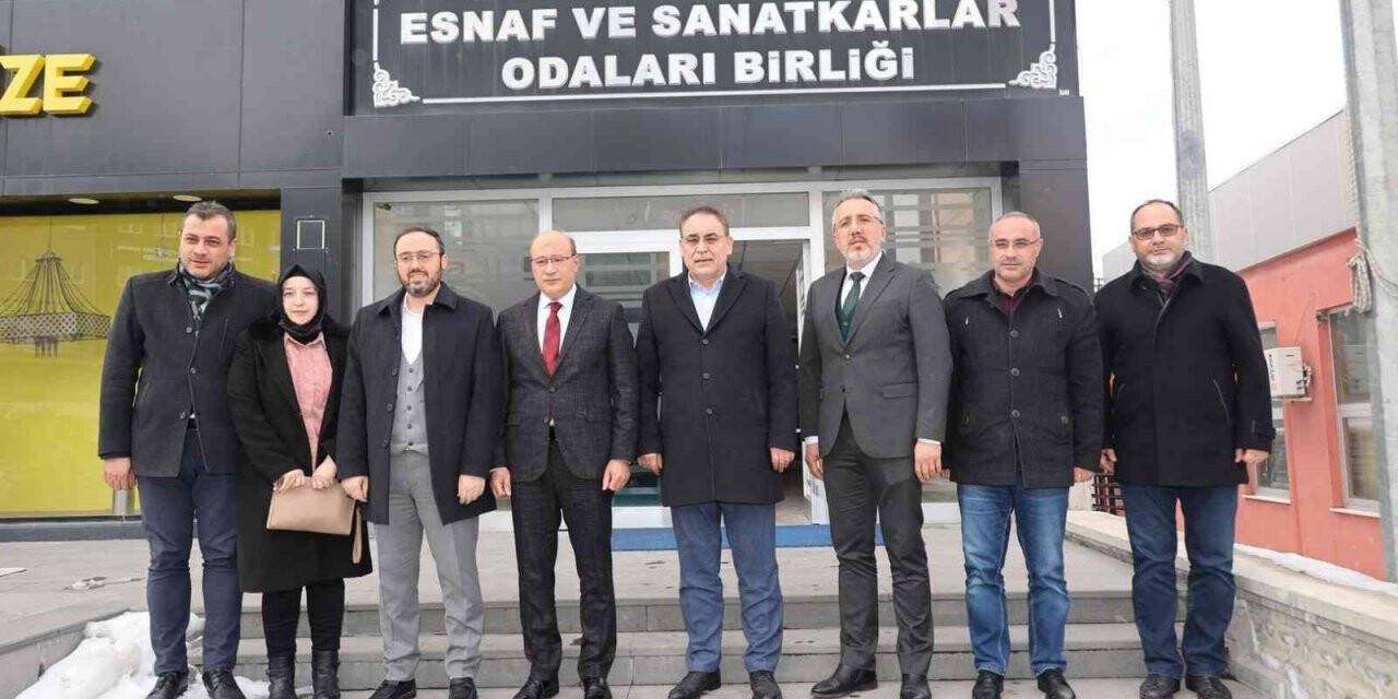 Savran ve AK Parti heyetinden, esnaf odalarına Ziyaret