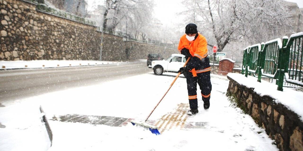 Nilüfer’de karla mücadele seferberliği